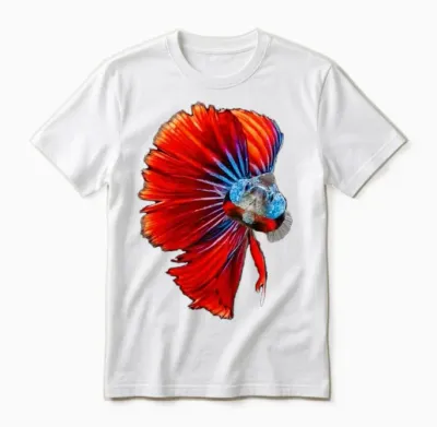 Betta Retro Unisex T-Shirt - White