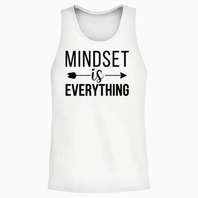 Mindset Everything Unisex Tank Top - White