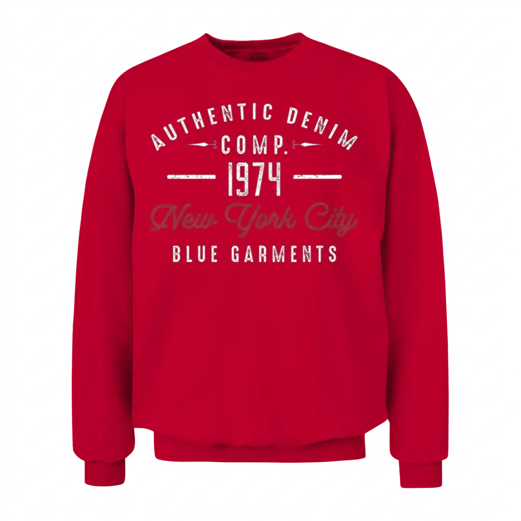 New York City Born in 1974 Vintage Birthday Unisex Sweatshirt - Red