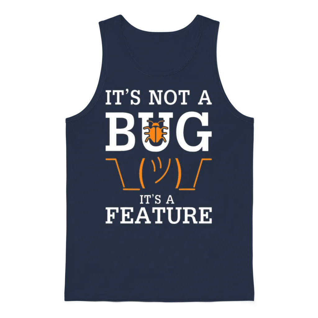 Funny Programmer Coder Software Engineer Funny Unisex Tank Top - Navy