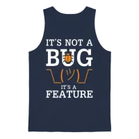 Funny Programmer Coder Software Engineer Funny Unisex Tank Top - Navy – 1