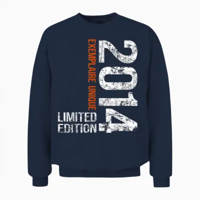 11th Birthday 2014 Vintage 11 Years Boy and Girl 2014 Unisex Sweatshirt - Navy
