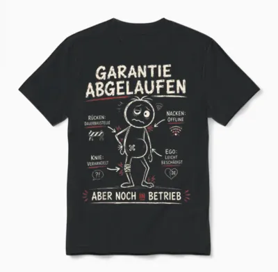 Aua Au älter Werden Alter Mann Alte Frau Lustig Geburtstag Unisex T-Shirt - Black