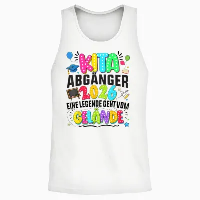 Kita Abgänger 2026 Einschulung Schulkind Junge Mädchen Unisex Tank Top - White