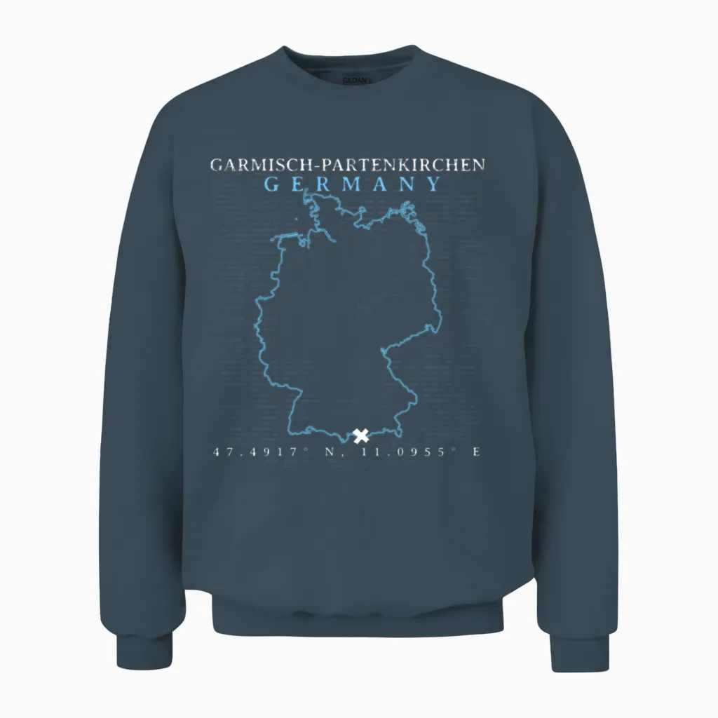Germany Garmisch-Partenkirchen Unisex Sweatshirt in Dark Heather