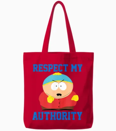 South Park Respect My Authority Eric Tote Bags - Red