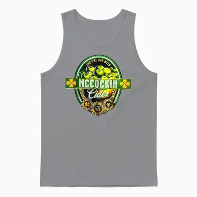 Vintage Maccockin Cider Funny St Patrick's Day Unisex Tank Top - Sport Grey