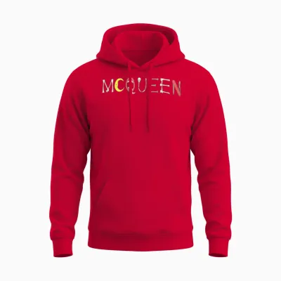 Alexander Mcqueen Logo Unisex Hoodie - Red