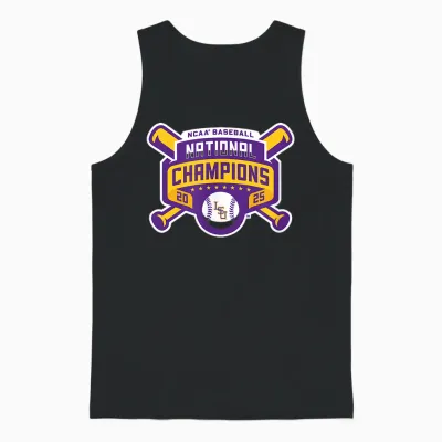2025 National Champions Logo Unisex Tank Top - Black