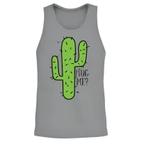 Funny Cactus Quote — Memes & Humor Unisex Tank Top - Sport Grey – 2
