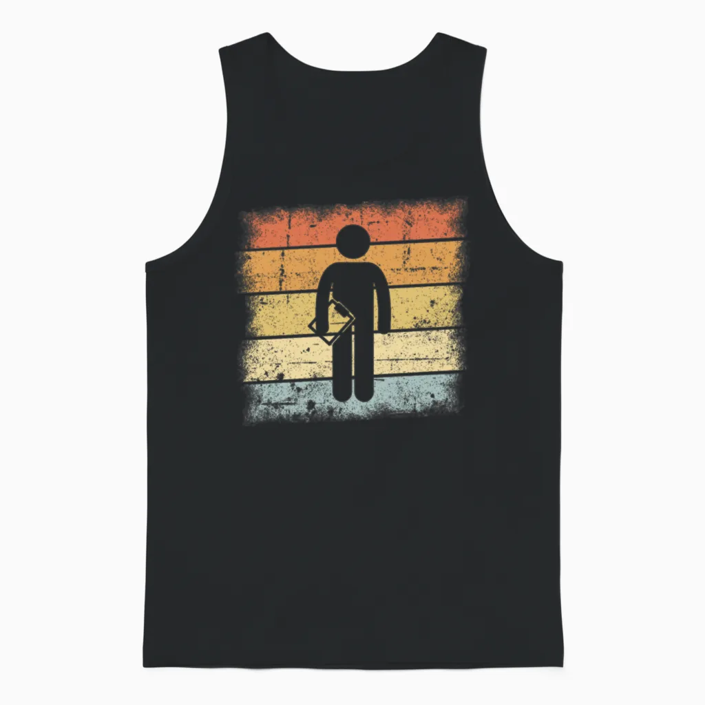 Coach Trainer Retro Unisex Tank Top in Black