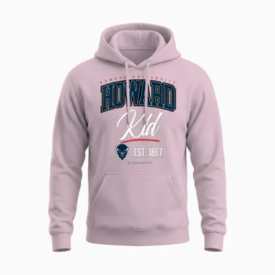 Howard University - Hu Hbcu Kid Unisex Hoodie - Light Pink