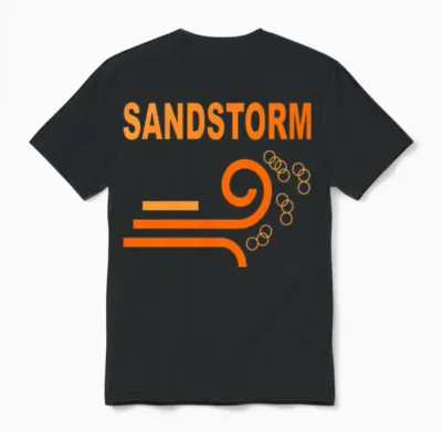 Sandstorm Retro Nostalgia Unisex T-Shirt - Black