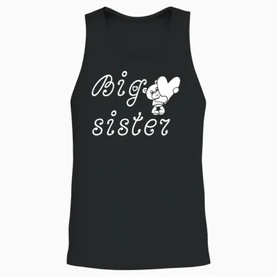 Big Sister Unisex Tank Top - Black