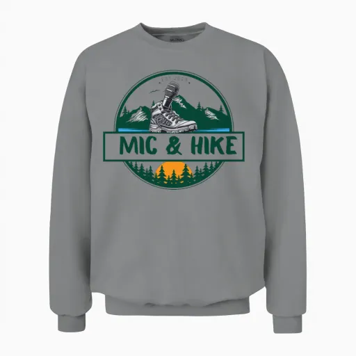 Mic & Hike Unisex Sweatshirt - Sport Grey