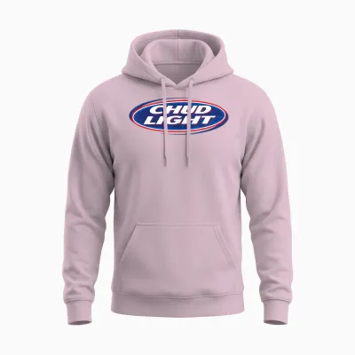 Chud Light Funny Parody Beer Style Humor Unisex Hoodie - Light Pink