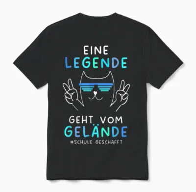 Schulabschluss Abitur Realschule Hauptschule Schule 2026 Unisex T-Shirt - Black