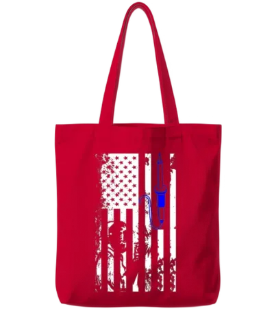 Welder Tote Bags - Red