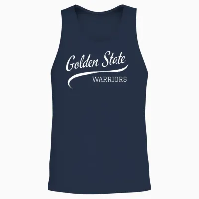 Warriors Retro Unisex Tank Top - Navy