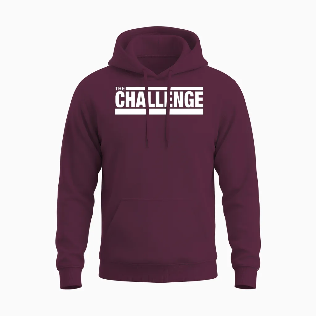 Mtv the Challenge Logo Unisex Hoodie in Maroon