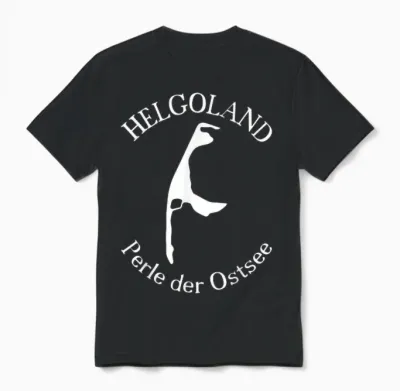 Helgoland or Sylt - Pearl of the Baltic Sea - Fun T-Shirt, Black Unisex T-Shirt - Black