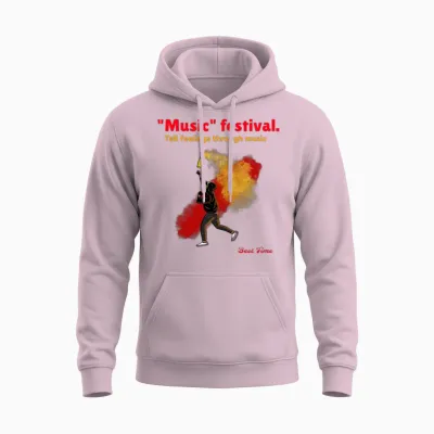 Music Festival - Music Masters Unisex Hoodie - Light Pink