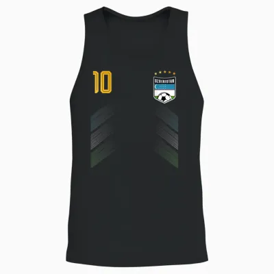 Retro Uzbekistan Flag Uzbekistani Pride Lovers Unisex Tank Top - Black