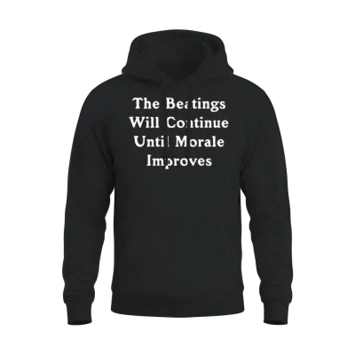 The Beatings Will Continue Music Unisex Hoodie - Black