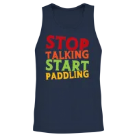 Kayaking Kayaker Canoeing Outdoor Water Kayak Unisex Tank Top - Navy – 2