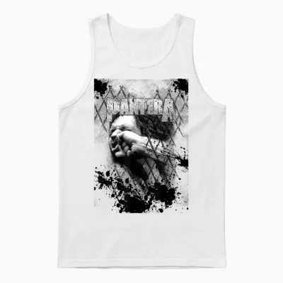 Pantera Offizielle Vulgär T-Shirt - Klassisch, Schwarz, Unisex, Kurzarm, S Unisex Tank Top - White