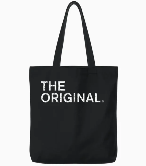 L'original : the Remix : Father & Son T-Shirt Haut De Gamme Tote Bags in Black