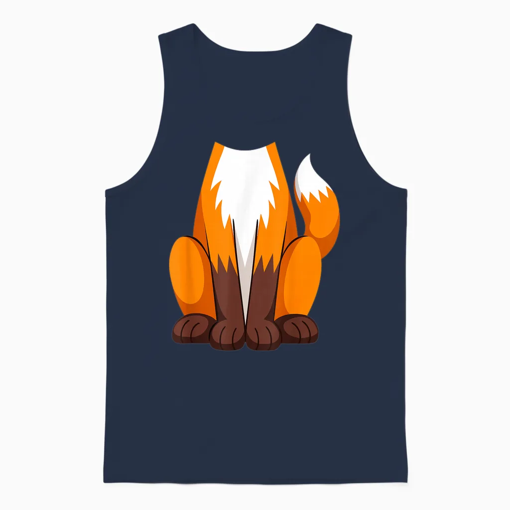 Costume Renard Pour Adulte, Homme, Femme, Enfant, Garçon Et Fille Unisex Tank Top in Navy