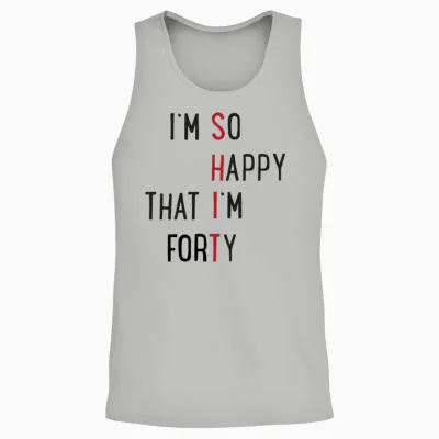40 Birthday Unisex Tank Top - Ash