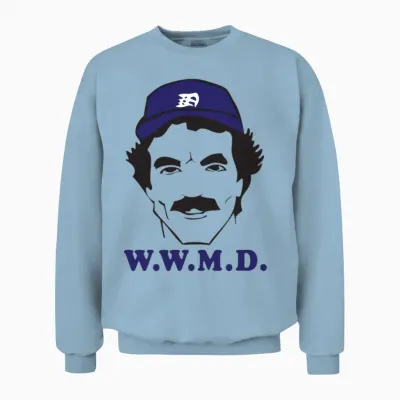 What Would Magnum Do Unisex Sweatshirt - Light Blue