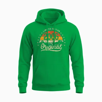 Limited Edition Original 2006 Vintage 20. Geburtstag Mann Unisex Hoodie - Irish Green