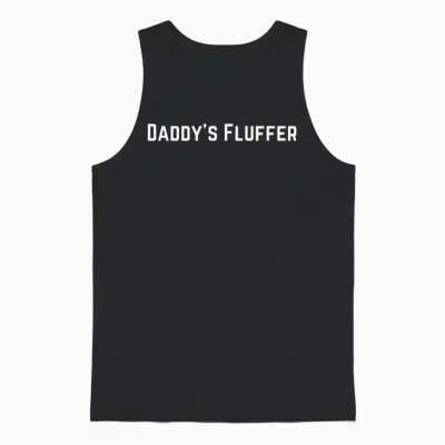 Daddys Fluffer Fluffers Clothes Unisex Tank Top - Black