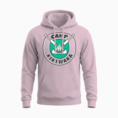 Kikiwaka Camp Unisex Hoodie - Light Pink
