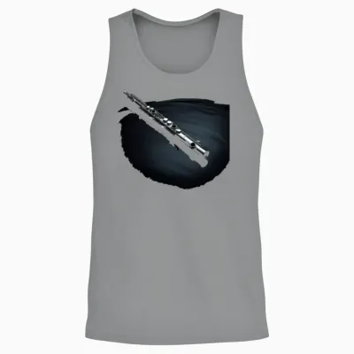 Flute Flutist Music Musician Marching Band Unisex Tank Top - Sport Grey