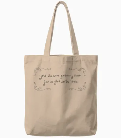 Offizielle Olivia Rodrigo You Seem So in Love Tote Bags - Natural