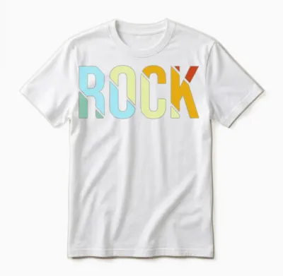 Rock Retro Unisex T-Shirt - White
