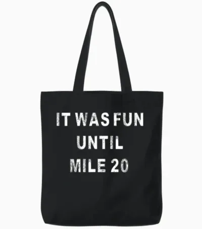 262 Marathon Finisher Funny Marathoner Running Tote Bags - Black