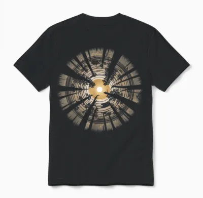 Trees Tshirt Wildlife Nature Vintage Forest Woods Outdoor Unisex T-Shirt - Black