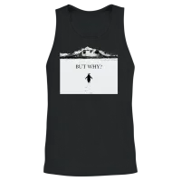 But Why Penguin, Nihilist Penguin Unisex Tank Top - Black – 2