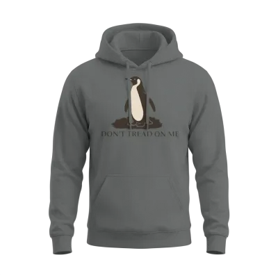 Don’t Tread on Me Penguin Shirt – Funny Tariffs Po Unisex Hoodie - Graphite Heather