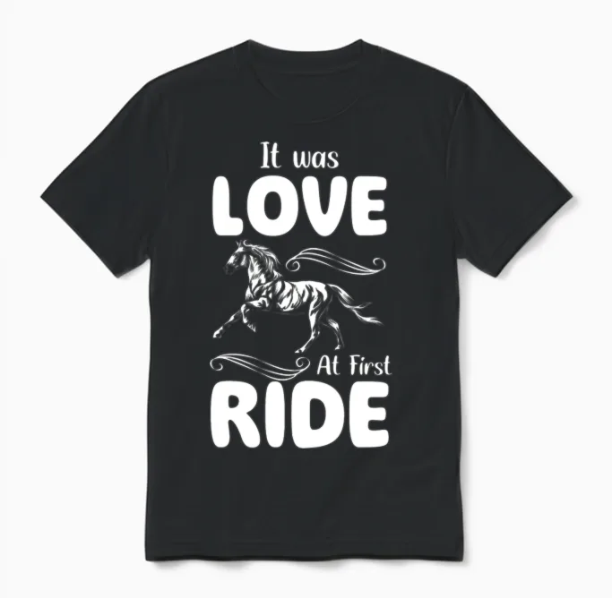 Horse Hobby - Lovers Unisex T-Shirt in Black