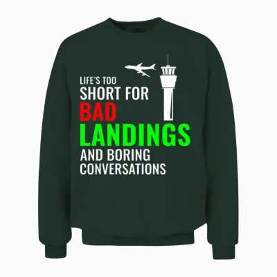 Air Traffic Controller Atc Aviation Humor Airplane Unisex Sweatshirt - Forest