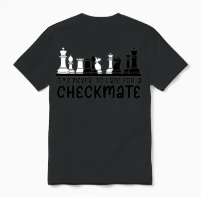 Chess Pieces Chess Set Chess Player Unisex T-Shirt - Black