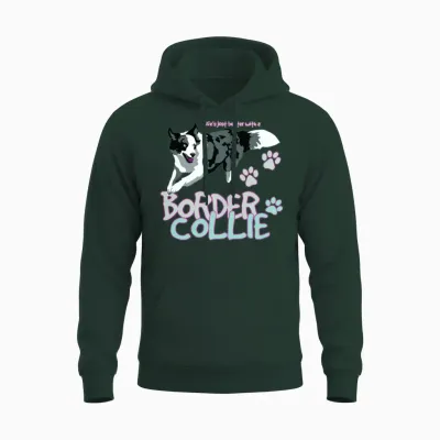 Border Collie Life Unisex Hoodie - Forest
