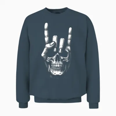 Tete Morte Guitarist - Guitar Electric Guitar Unisex Sweatshirt - Dark Heather