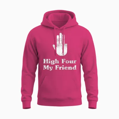 High Four My Friend Amputee Hands Limb Amputation Unisex Hoodie - Heliconia